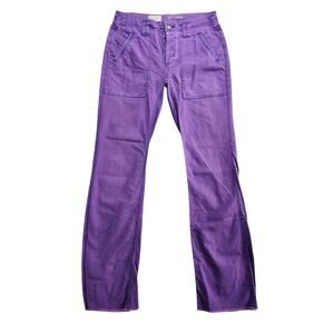 Pilcro The Wanderer Women's 25T Purple Jeans Straight Leg Raw Hem 28.5" Inseam